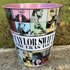 Taylor Swift Pink Tin Popcorn Bucket - Brand New AMC EXCLUSIVE ERAS TOUR…